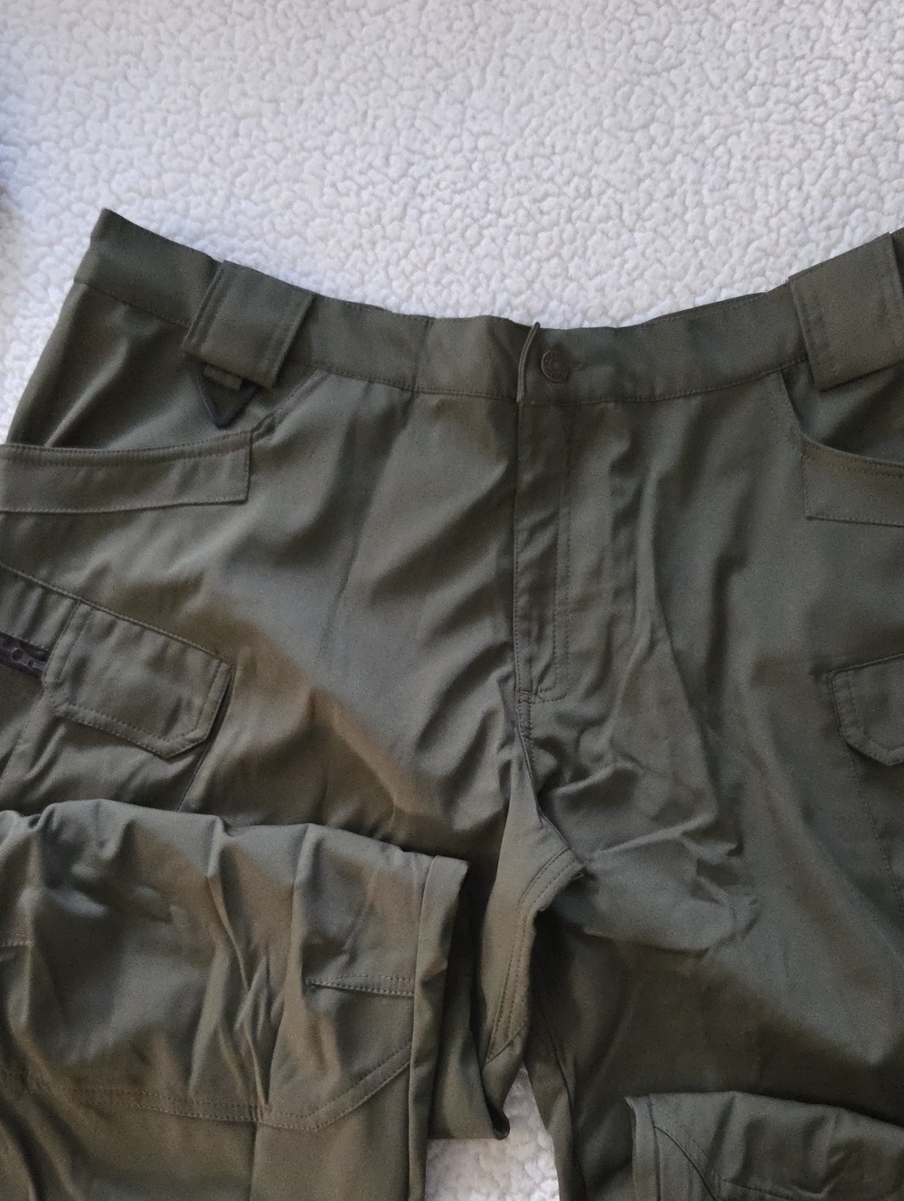 3 Pair Men's Cargo Pants in Olive Green - Tactical Style